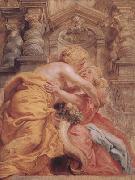 Peter Paul Rubens Peace and Plenty Embracing (mk01) oil painting artist